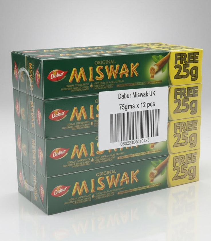 LOT de 12 Dentifrices Dabur Miswak Original authentique