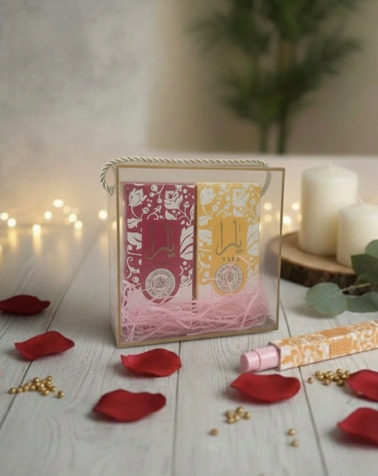 Coffret Parfum Yara (Rose & Jaune) - 2×50ml - Édition Limitée !